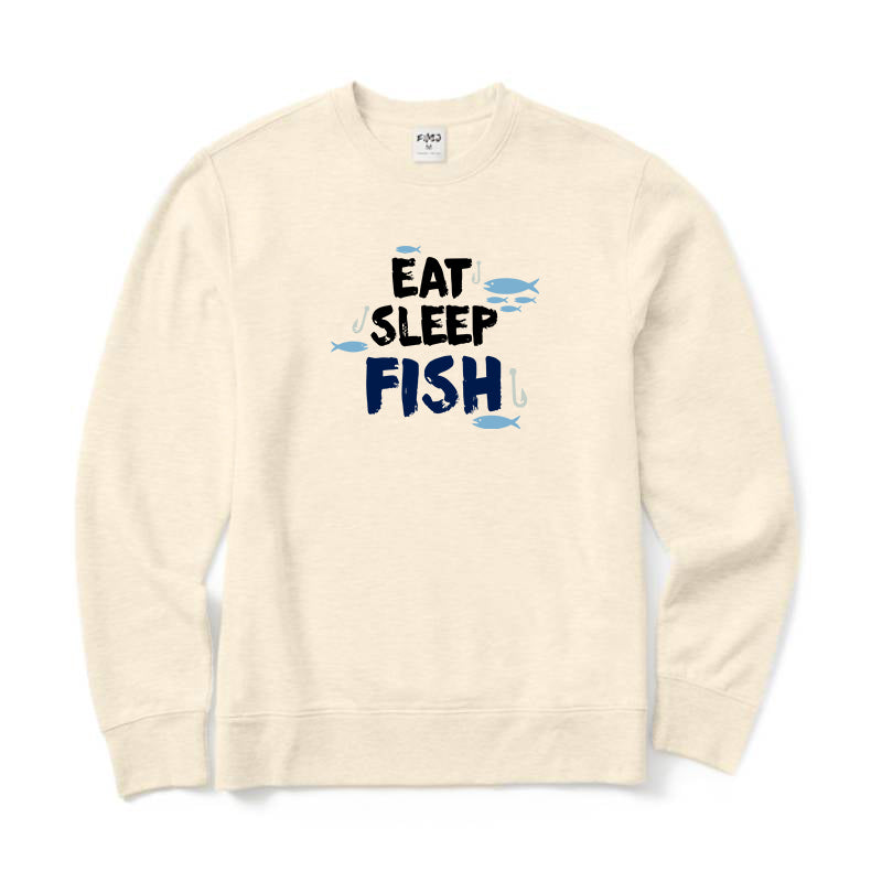 Eat Sleep Fish Crewneck Sweatshirt