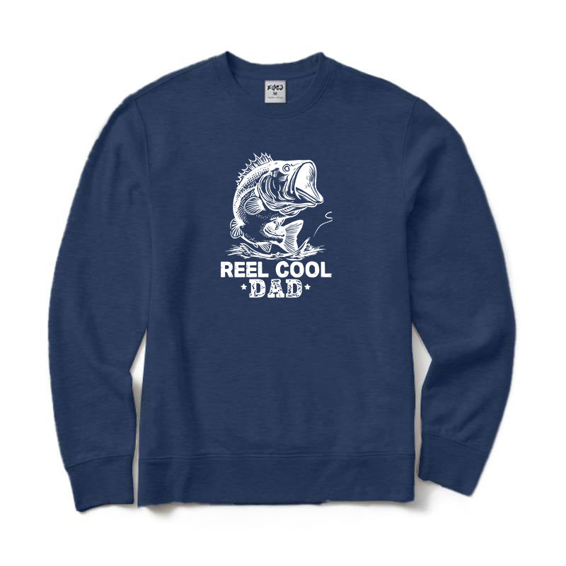 Reel Cool Dad Crewneck Sweatshirt