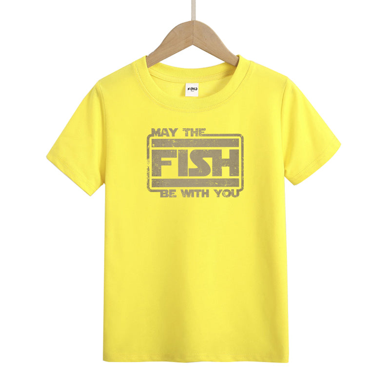 May The Fish Be with You Kids T-Shirt