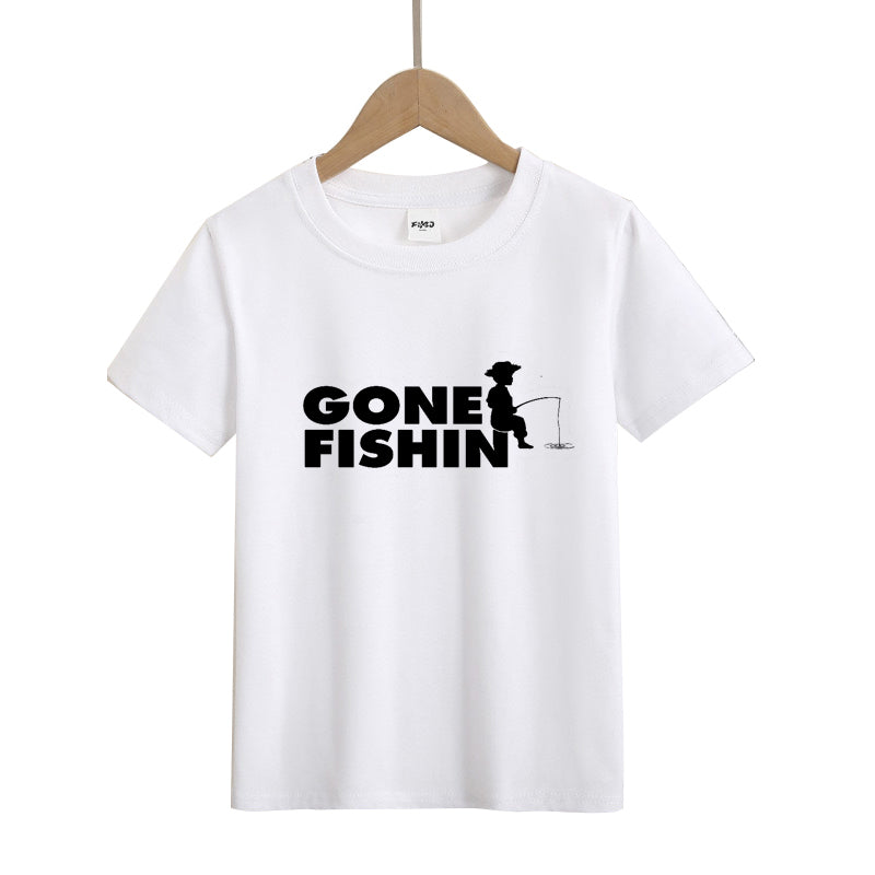 Gone Fishing Kid's T-Shirts