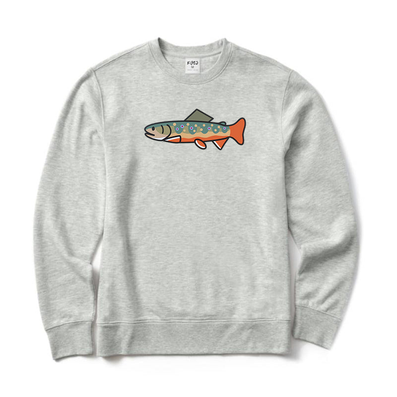 Happy Brook Trout Crewneck Sweatshirt