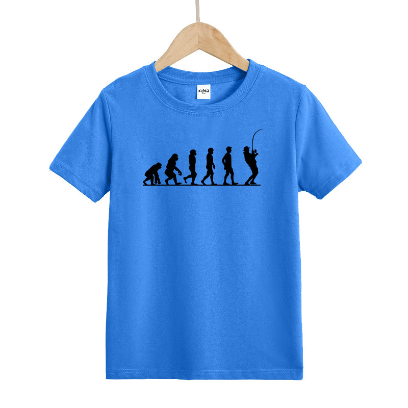 Fisherman Evolution Kids T-Shirt