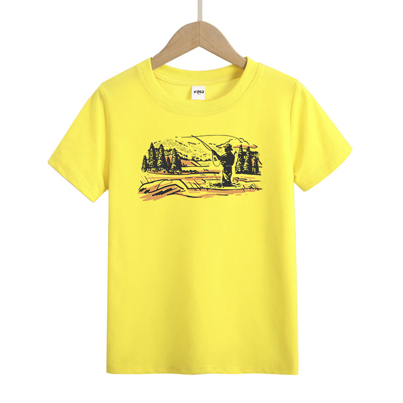 Fishing in The Water Kids T-Shirt