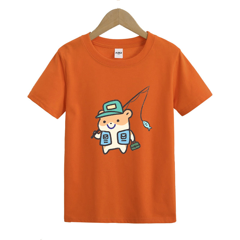 Hamster Fishing Kids T-Shirt