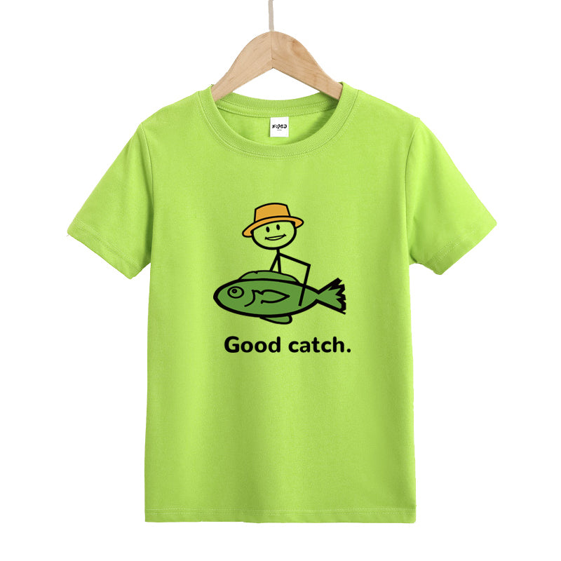 Good Catch Kid's T-Shirts