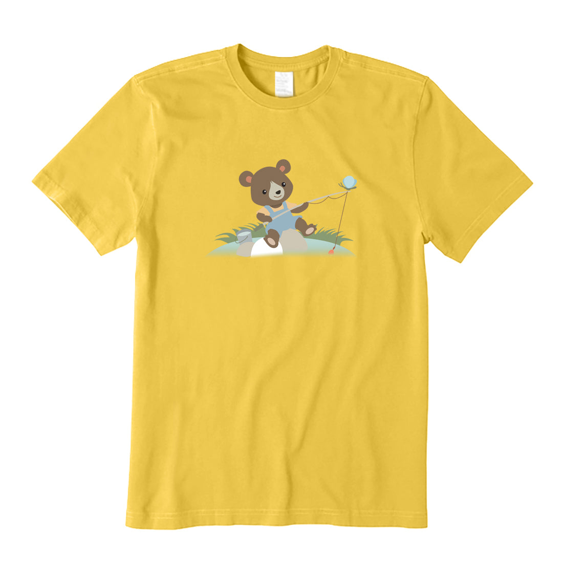 Cute Fishing Bear T-Shirt