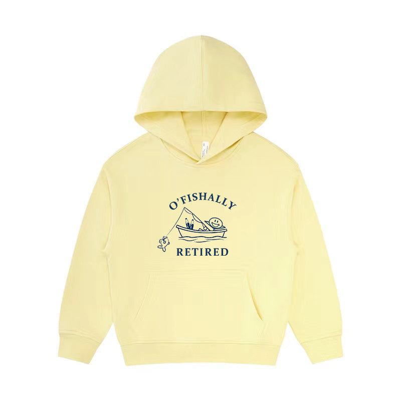 O'fishally Retired Kid's Hoodie