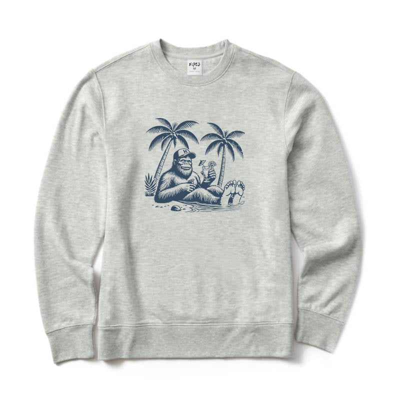 Bigfoot Recreational Fishing Crewneck Sweatshirt