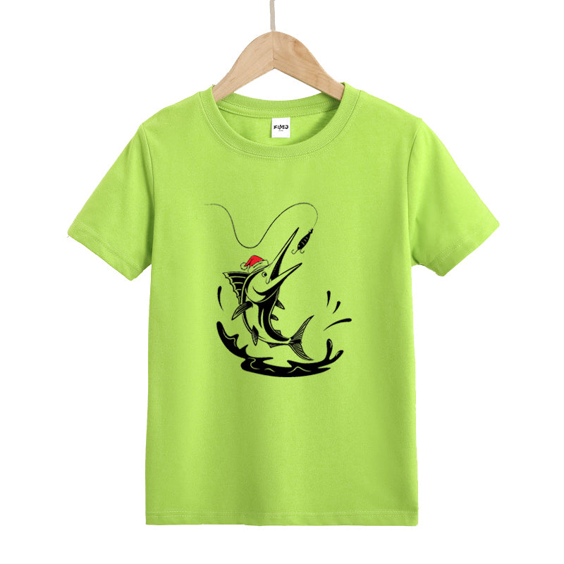 Santa Fish Kid's T-Shirts