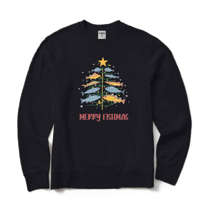 Merry Fishmas Crewneck Sweatshirt