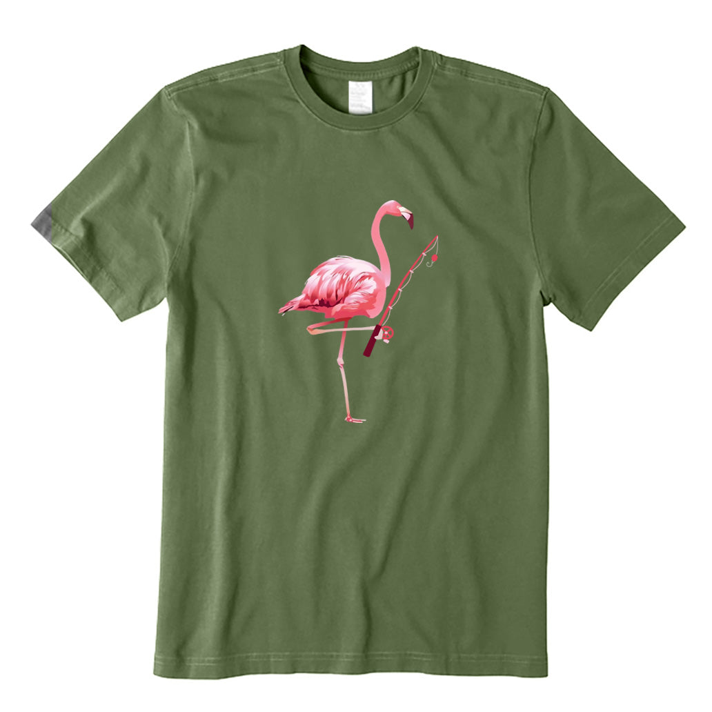 Flamingo Fishing T-Shirt