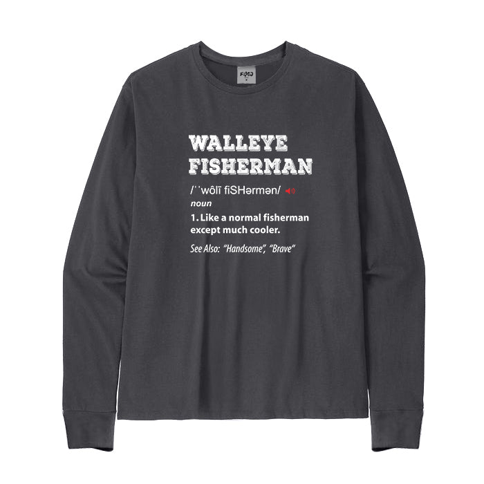 Walleye Fisherman Long Sleeve T-Shirt