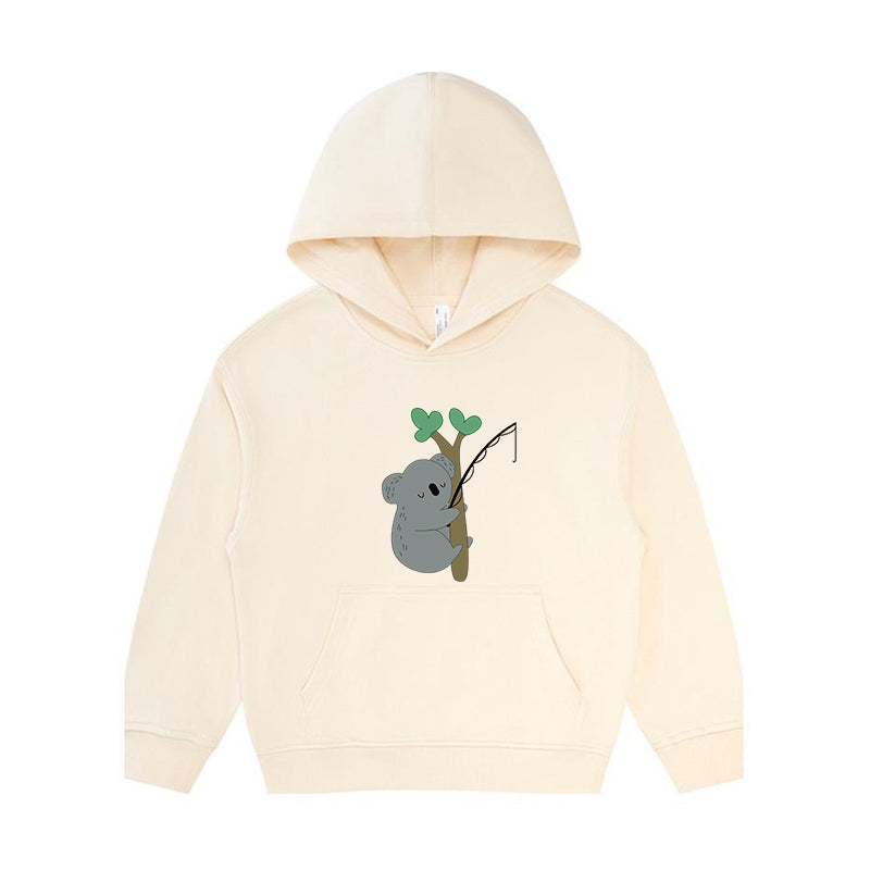 Koala Fishing Kid's Hoodie