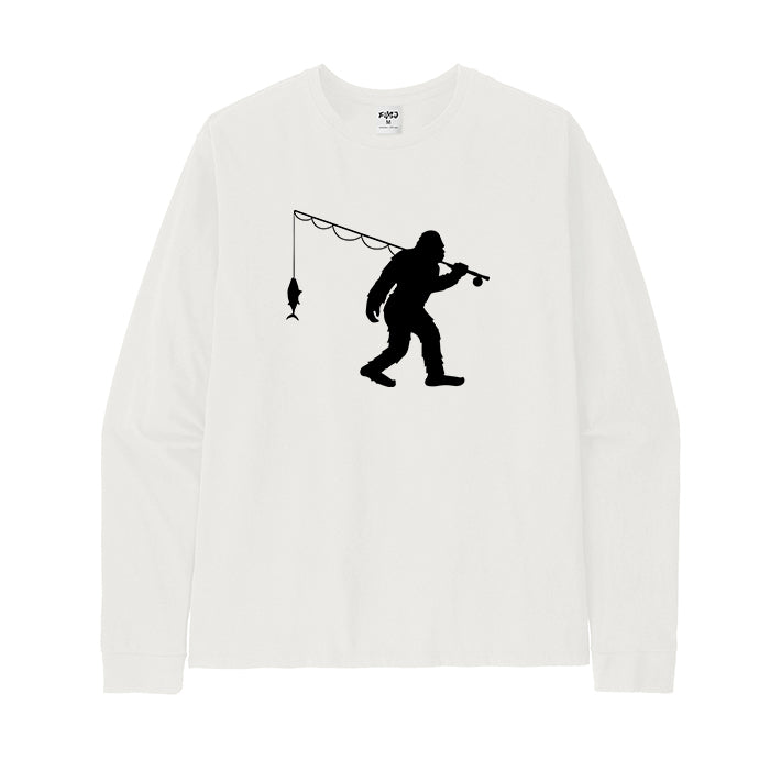 Bigfoot Fishing Long Sleeve T-Shirt