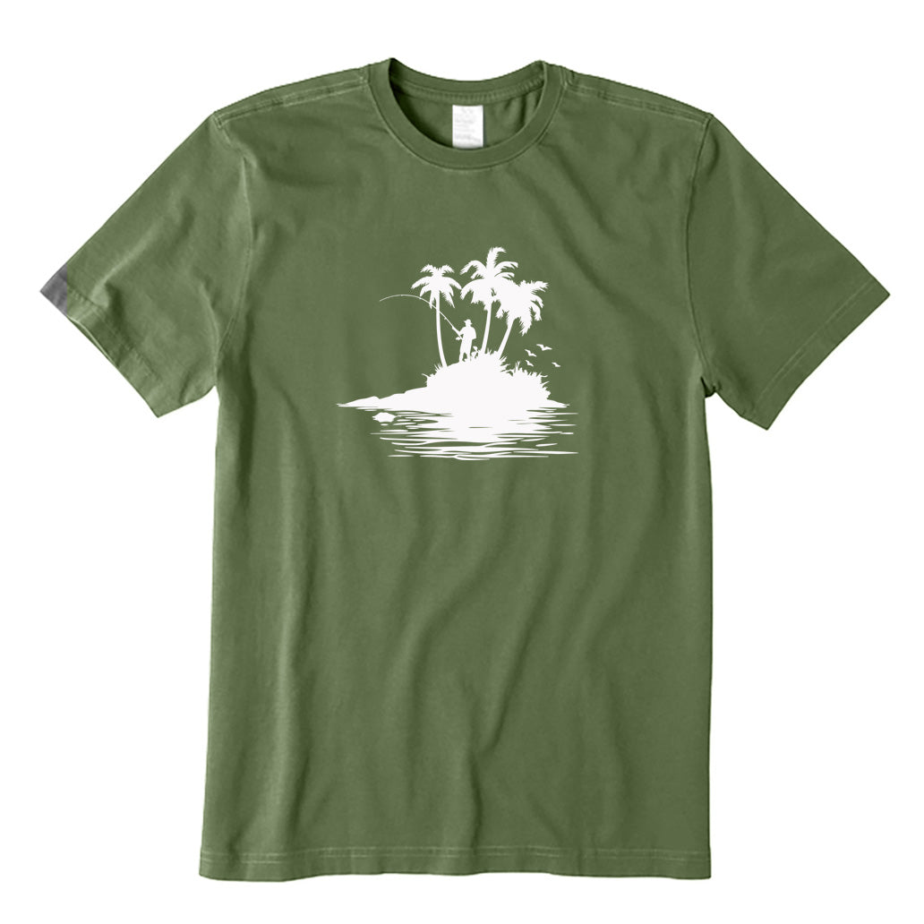 Fisherman with Bass T-Shirt