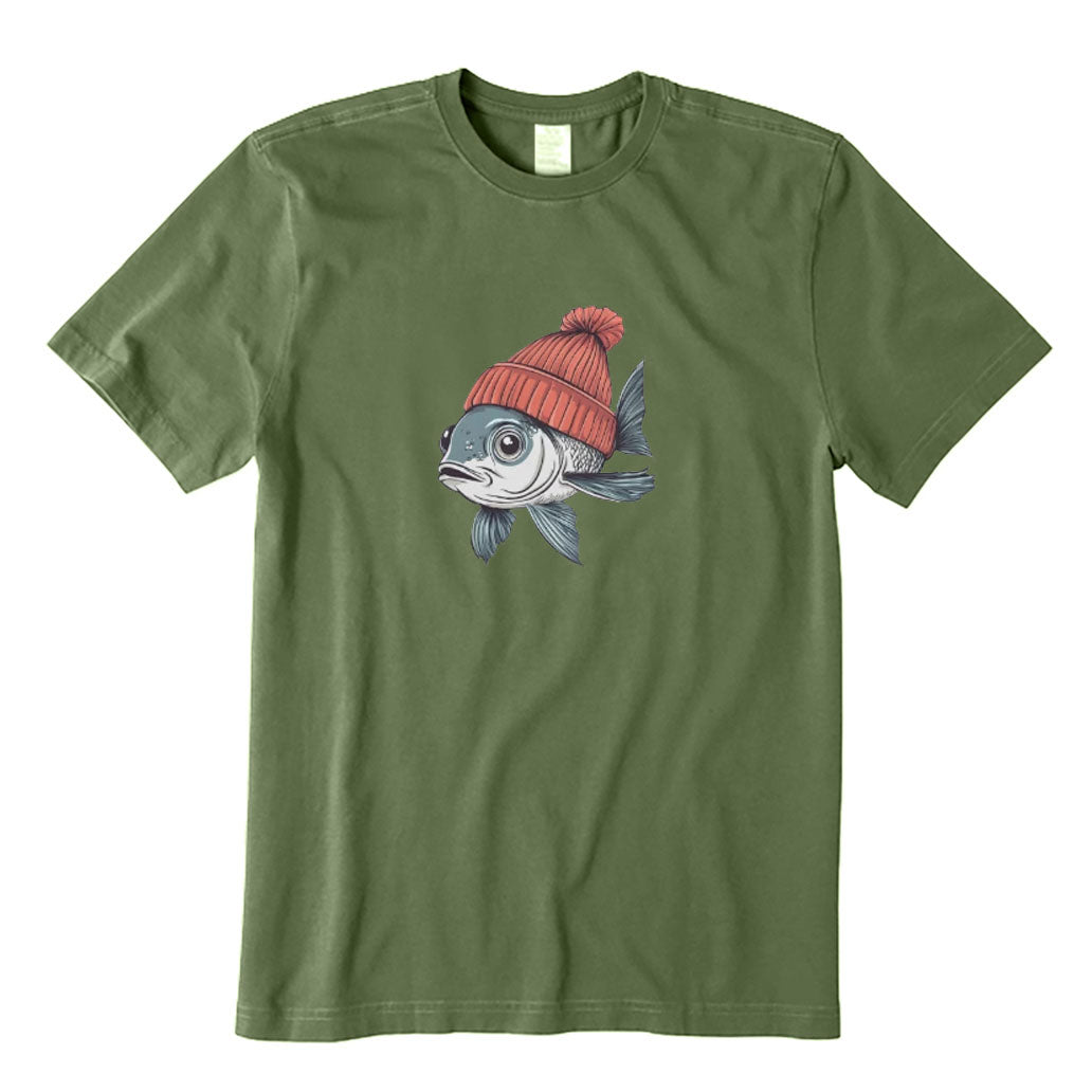 Funny Fish with Hat T-Shirt