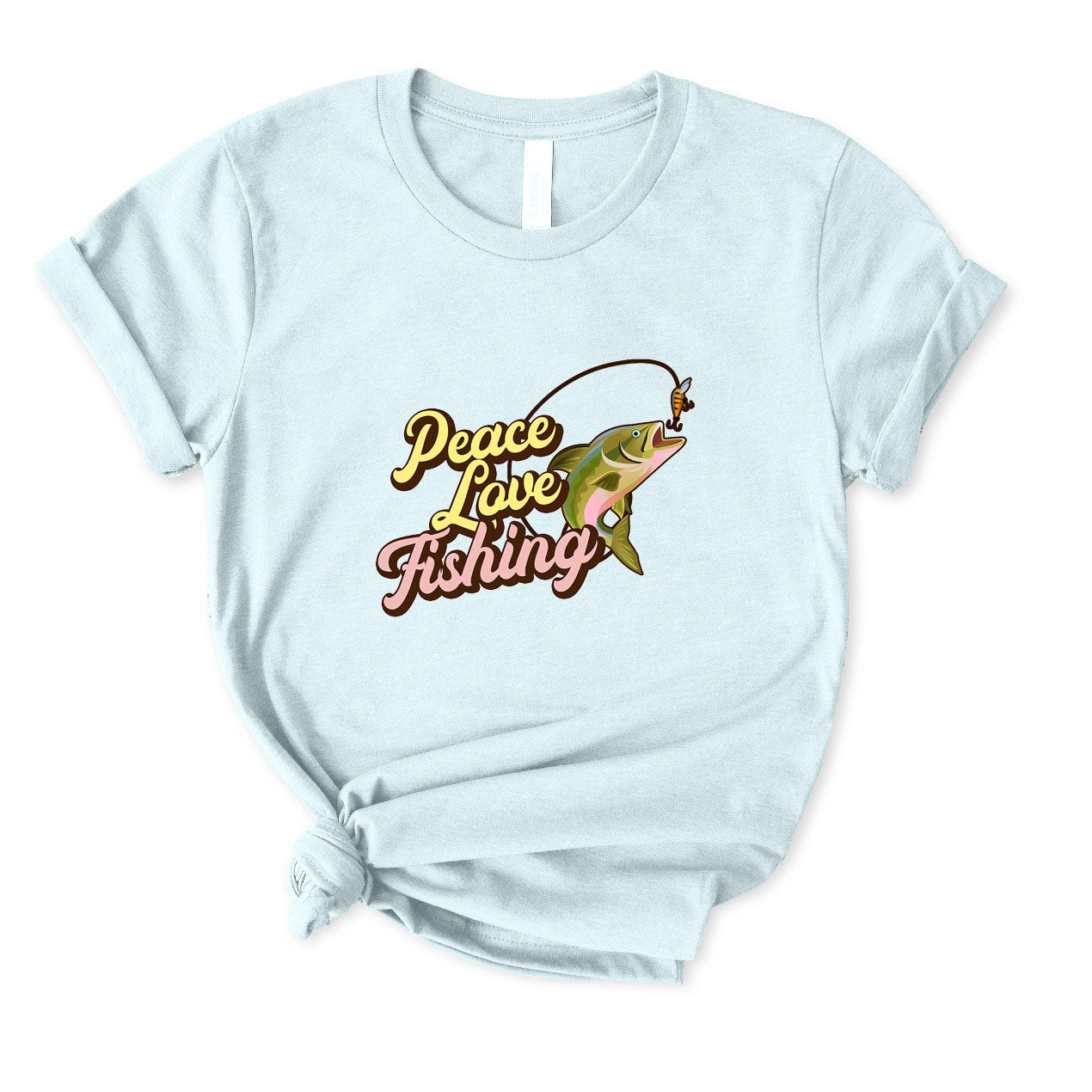 Peace Love Fishing T-Shirt FOR WOMEN