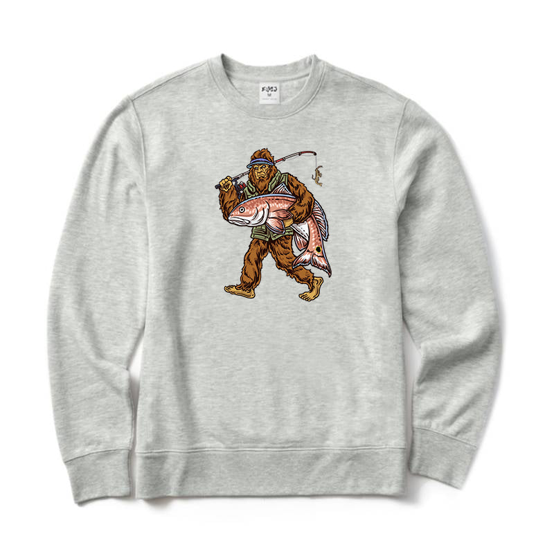 Bigfoot Fisherman Crewneck Sweatshirt