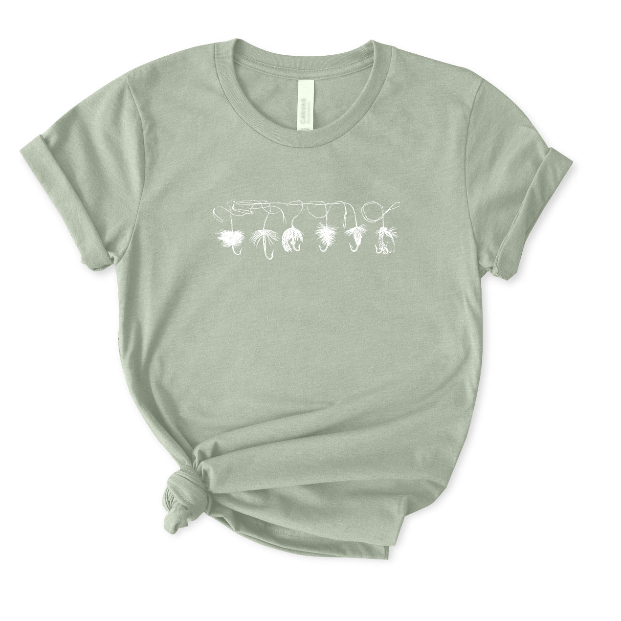 Vintage Fly Fishing Hook T-Shirt FOR WOMEN