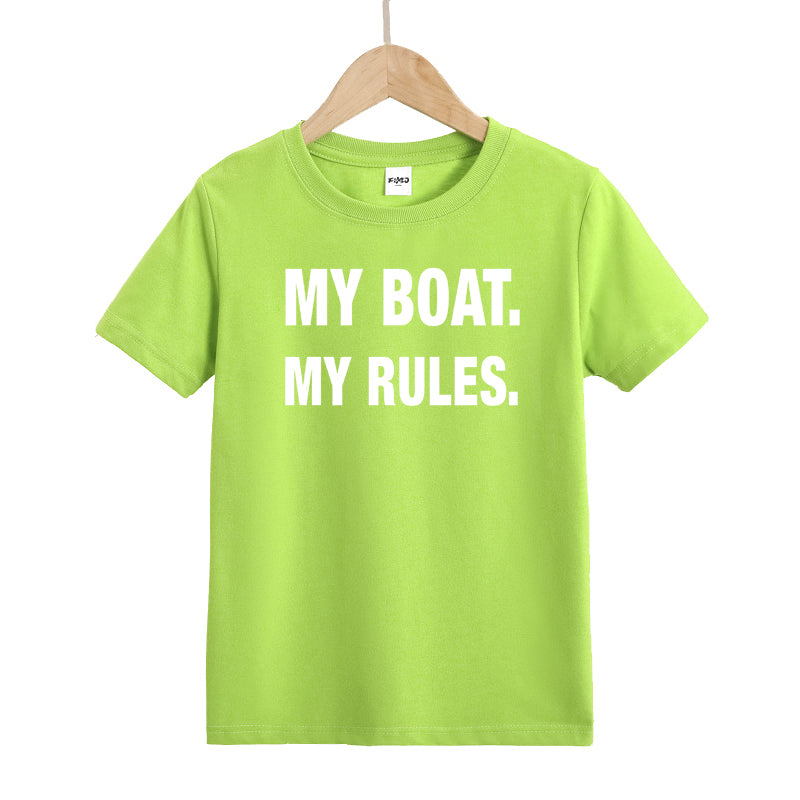 My Boat My Rules Kids T-Shirt