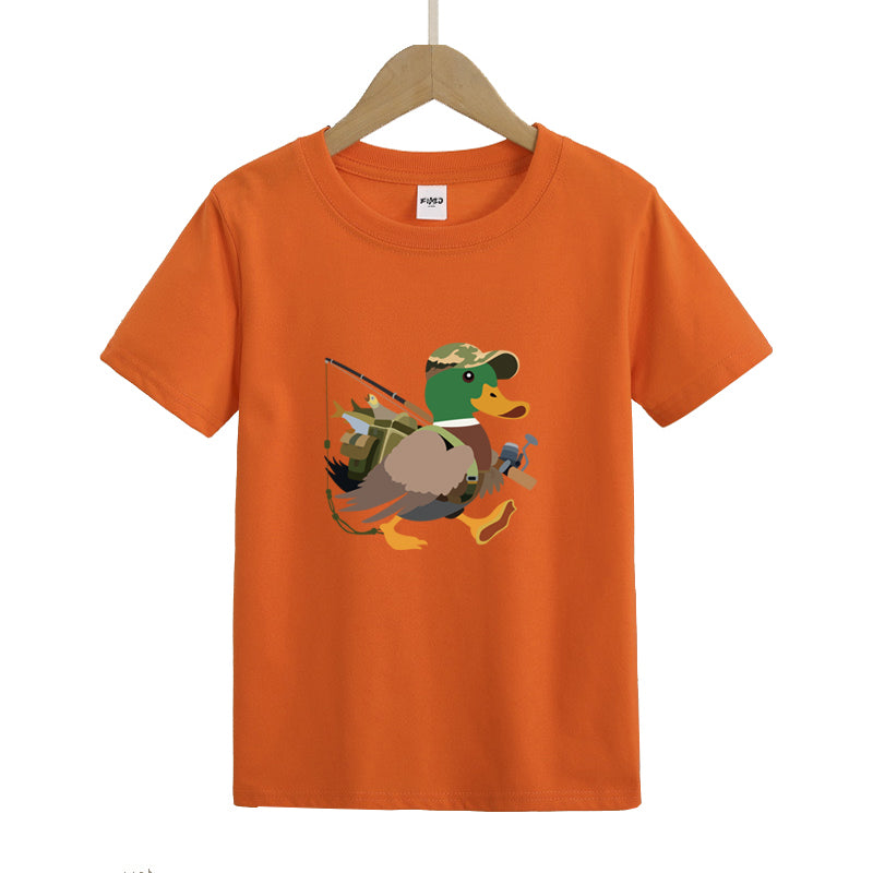 Duck Fishing Kid's T-Shirts