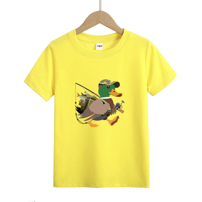 Duck Fishing Kid's T-Shirts