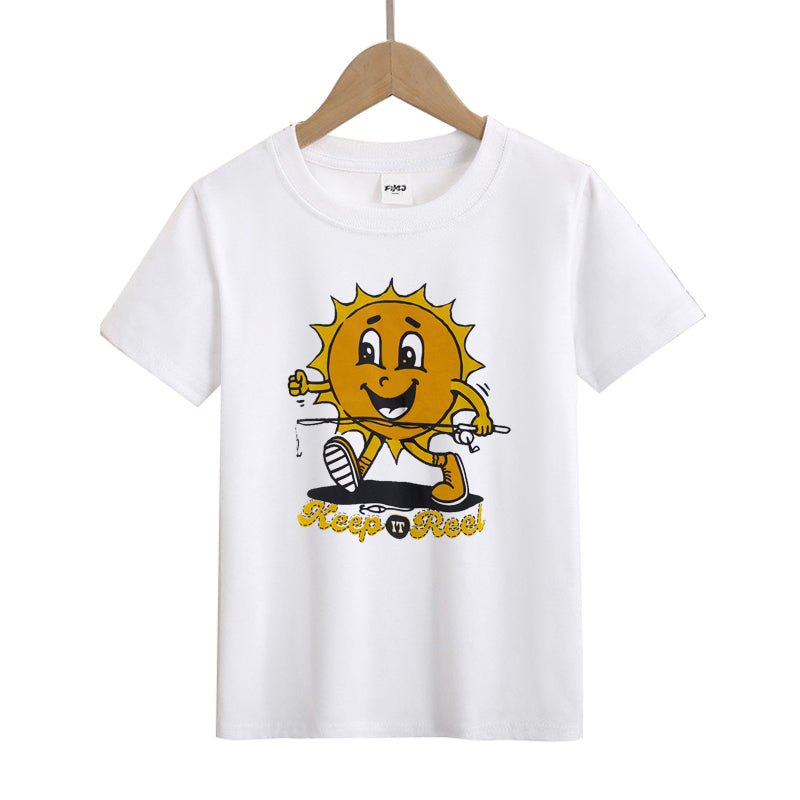 The Sun Makes Fishing Easy Kid's T-Shirts