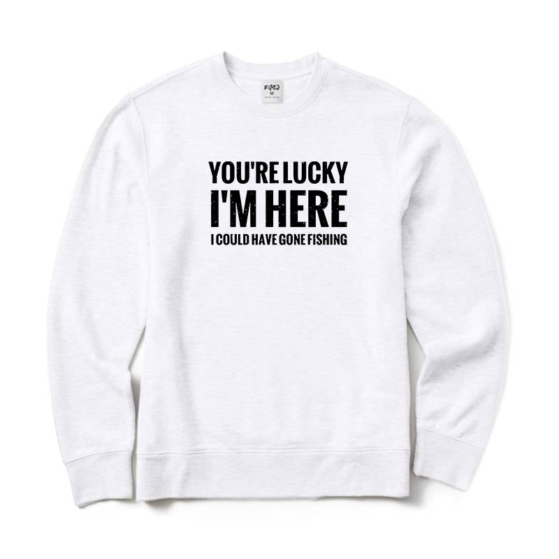 I Could Have Gone Fishing Crewneck Sweatshirt