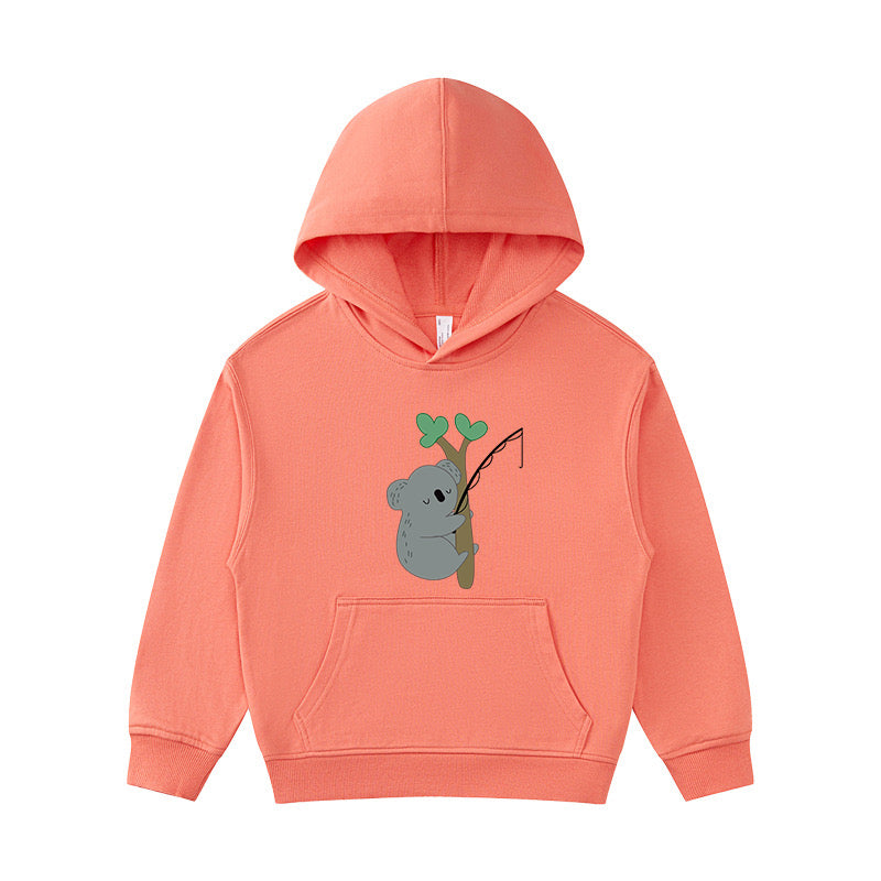 Koala Fishing Kid's Hoodie