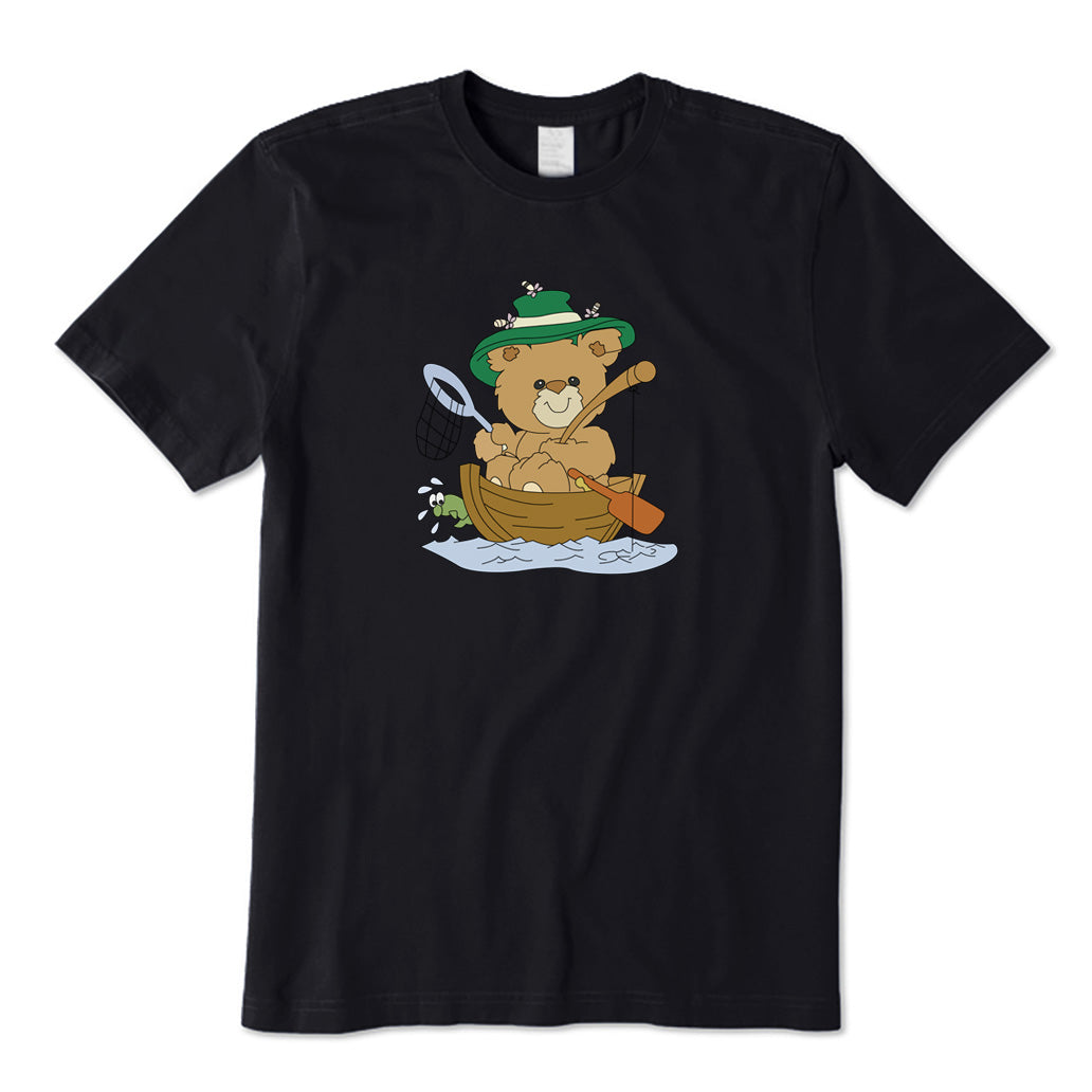 Cute Bear Fishing T-Shirt