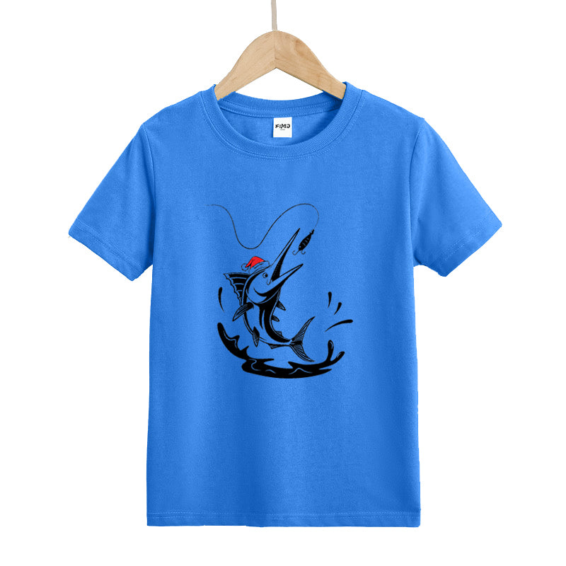 Santa Fish Kid's T-Shirts