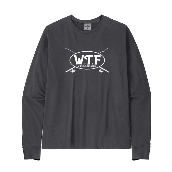 WTF Where's The Fish? Long Sleeve T-Shirt