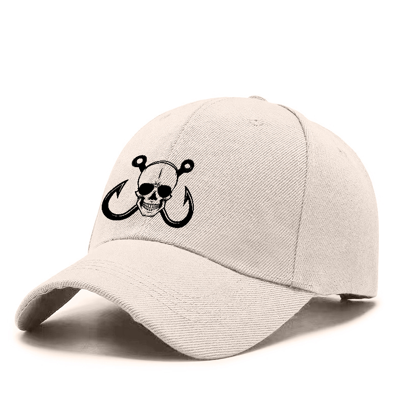 Skull Fishing Hook Cap