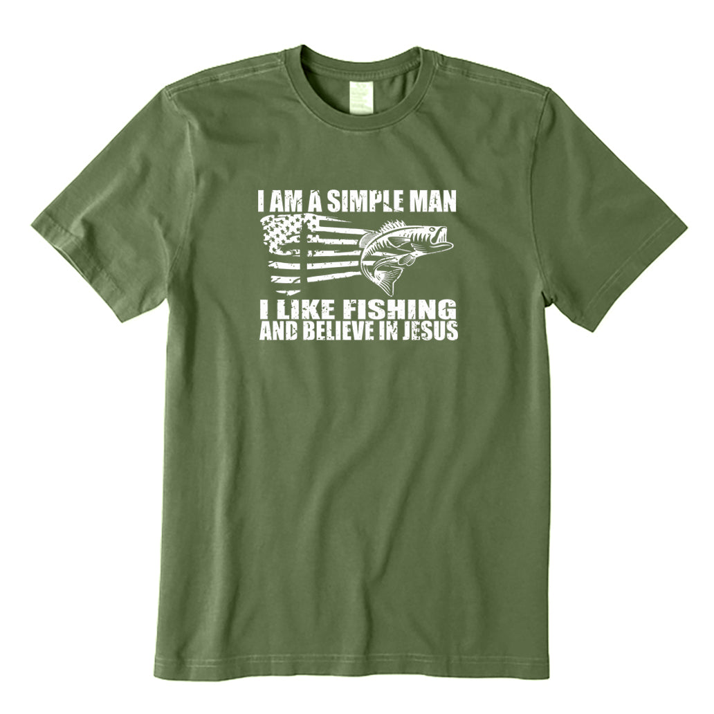 I Like Fishing and Believe in Jesus T-Shirt