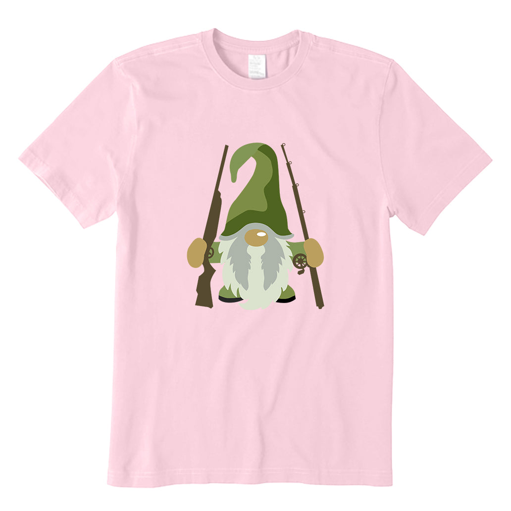 Fishing and Hunting Gnome T-Shirt