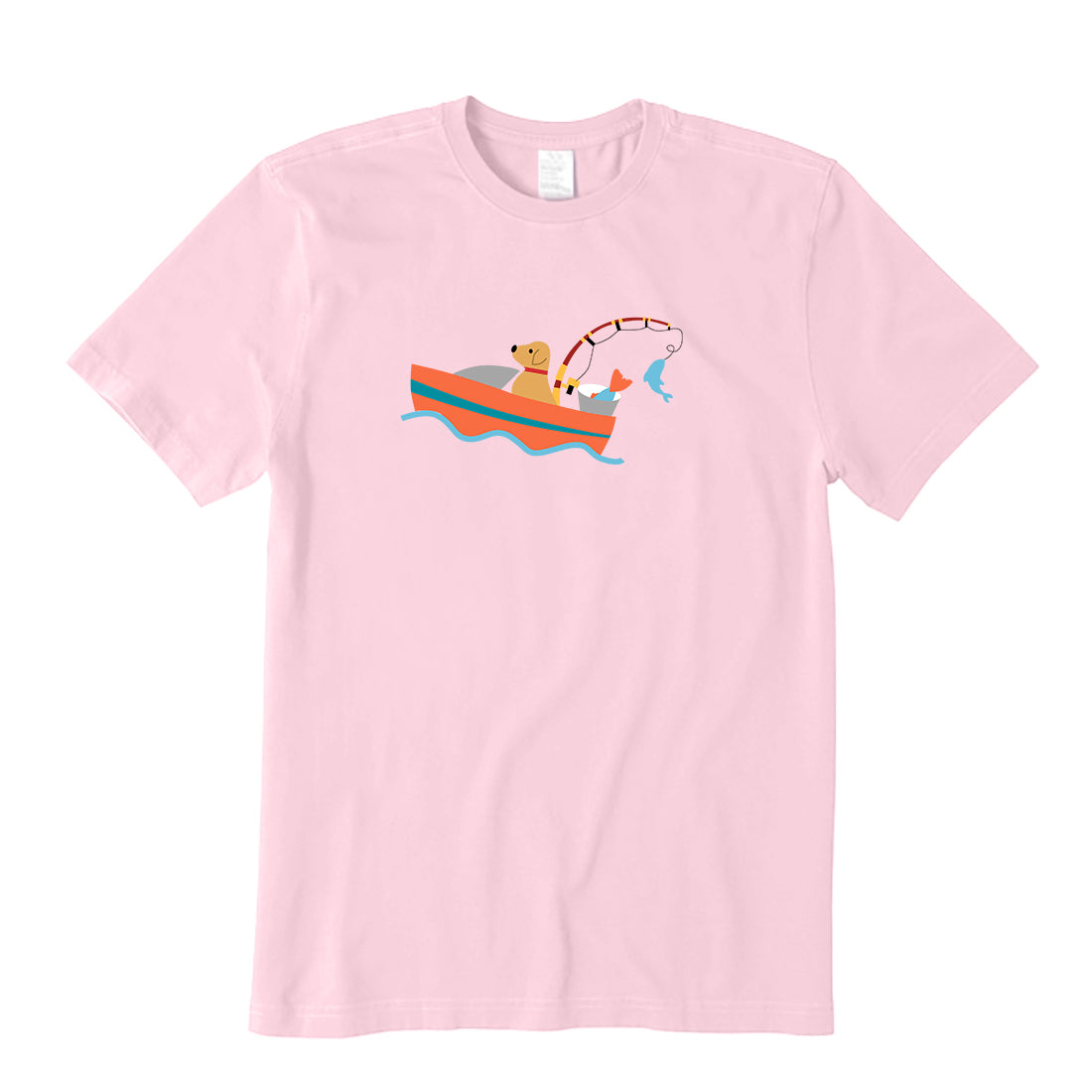 Fishing Dog On Boat T-Shirt