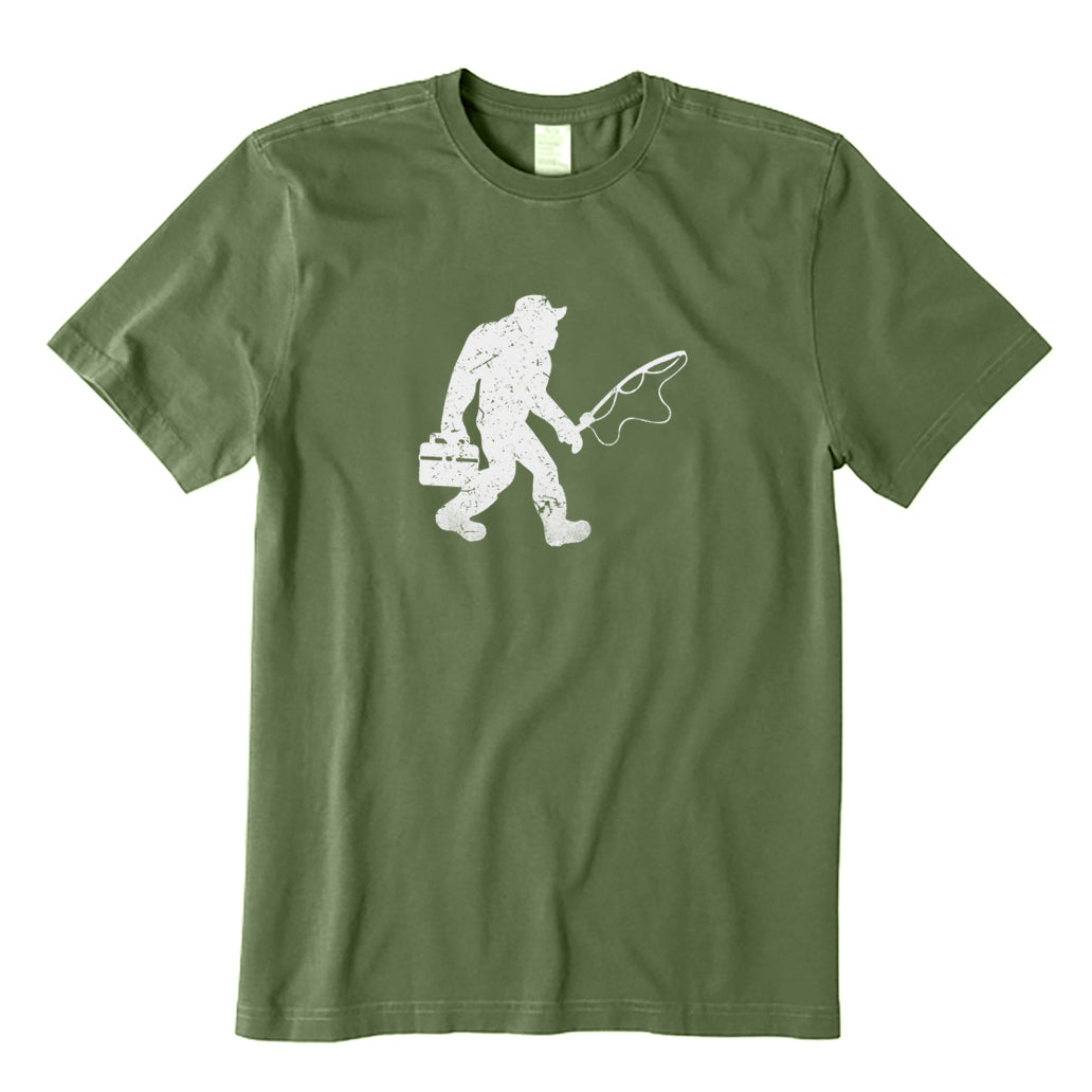 Sasquatch Go Fishing T-Shirt