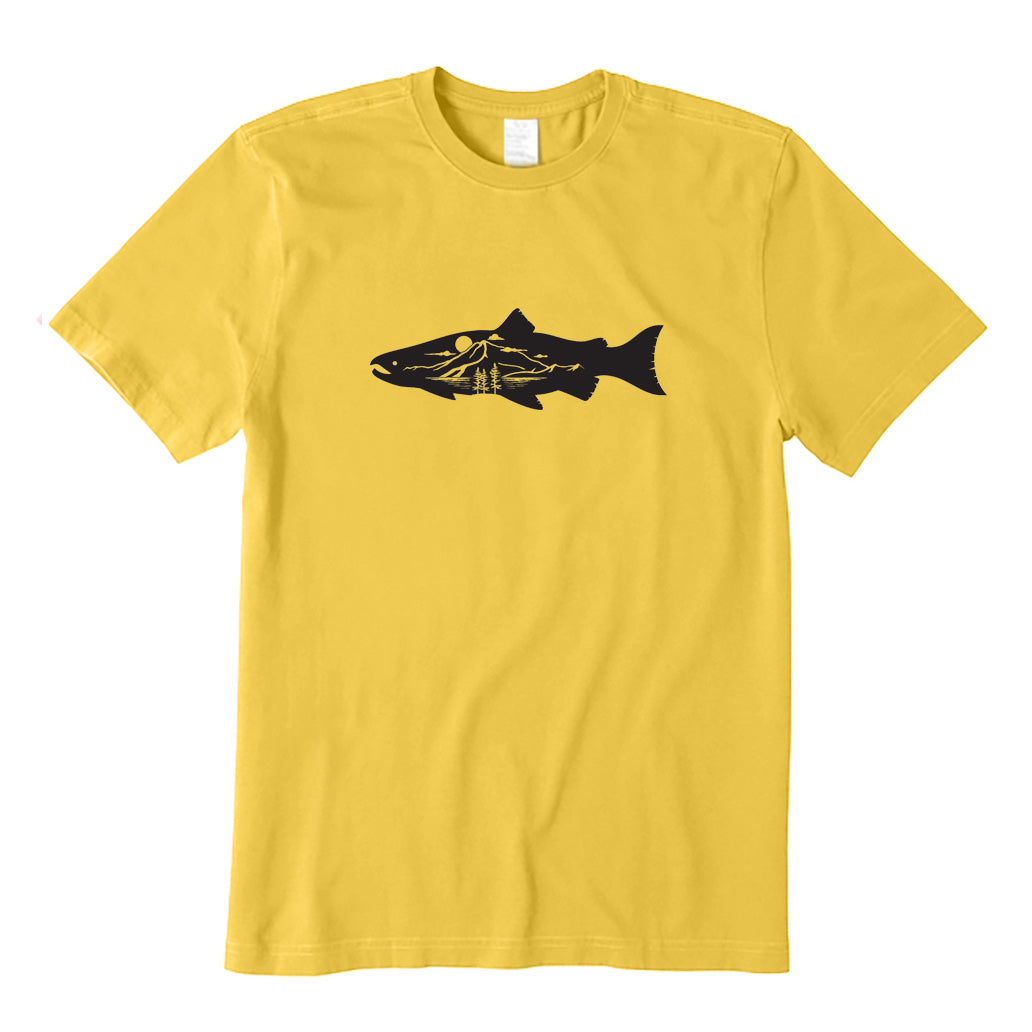 Fish and Landscape Trees T-Shirt