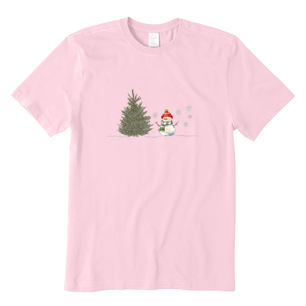 Christmas Tree and Snowman T-Shirt