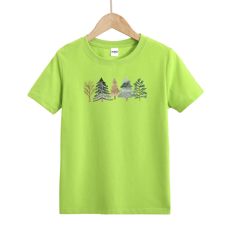 Merry and Bright Trees Kid's T-Shirts