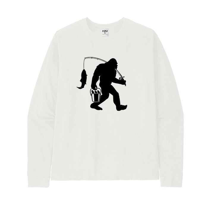 Bigfoot Fishing Long Sleeve T-Shirt