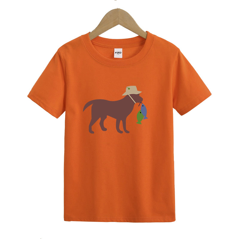 DOG FISHING Kids T-Shirt