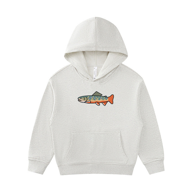 Happy Brook Trout Kid's Hoodie