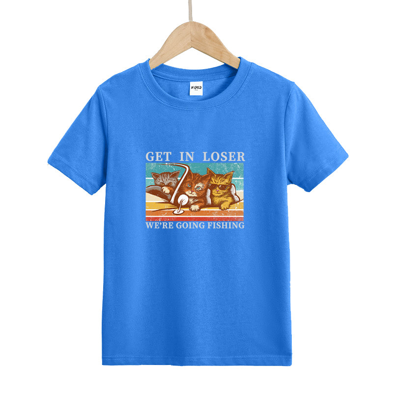 We're Going Fishing Kid's T-Shirts