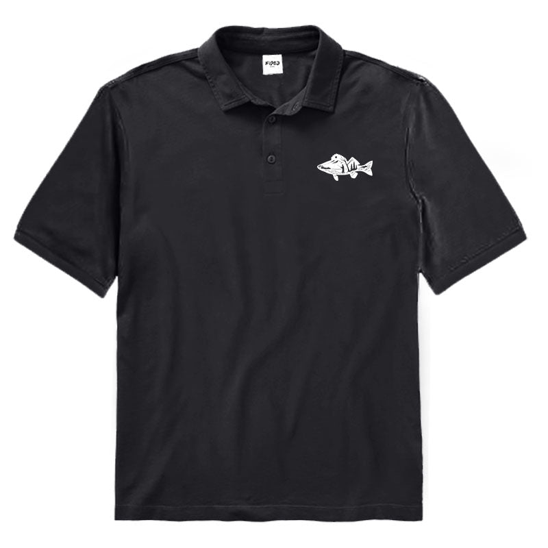 Fish and Landscape Polo Shirt