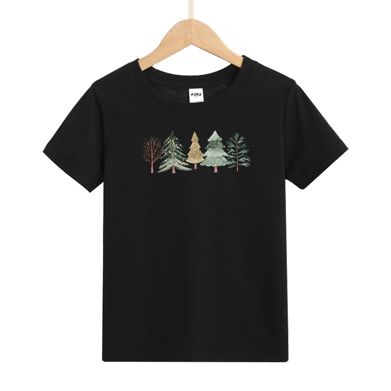 Merry and Bright Trees Kid's T-Shirts