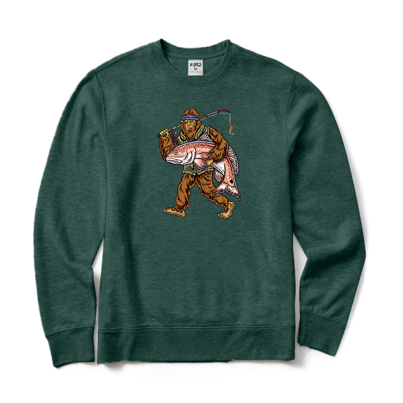 Bigfoot Fisherman Crewneck Sweatshirt