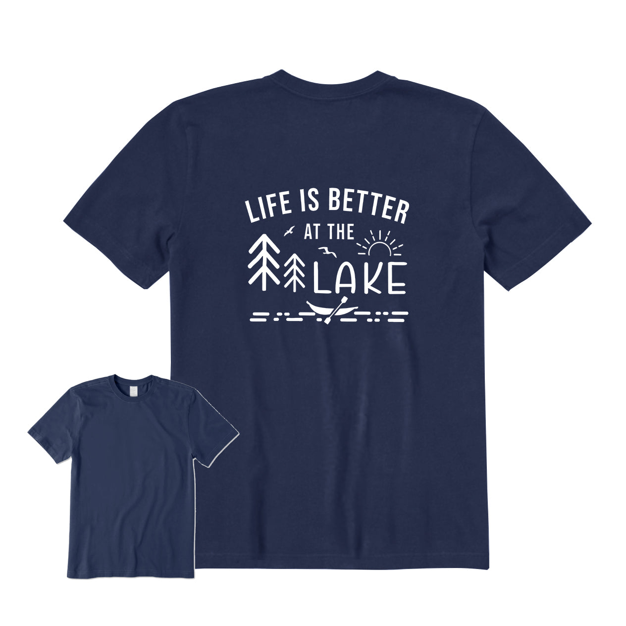 LIFE IS BETTER AT THE LAKE Back Graphic T-Shirt