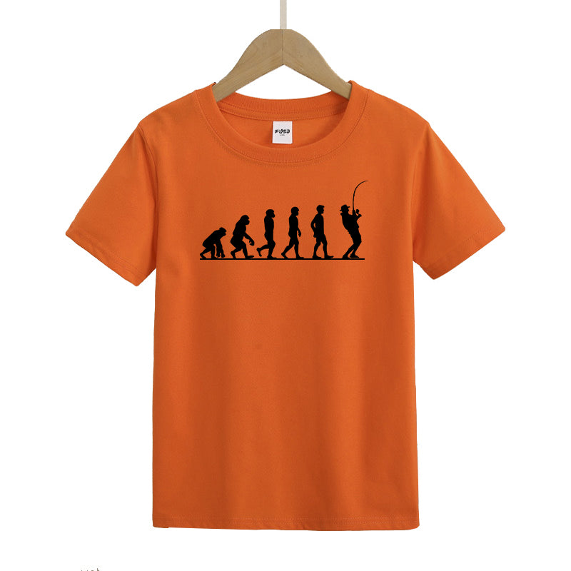 Fisherman Evolution Kids T-Shirt