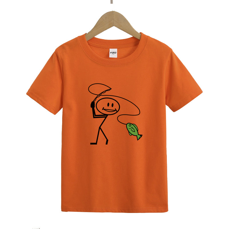 Happy Fly Fishing Kid's T-Shirts